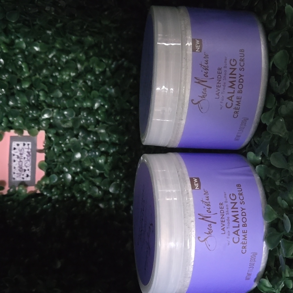 Shea Moisture Calming Creme Body Scrub, Lavender, 11.3 oz (320 g) X2 *read*